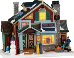 Lemax castle rock ski outfitters verlicht kersthuisje Vail Village 2026
