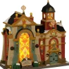 Lemax cathedral of eternal light verlichte kerk Caddington Village 2022