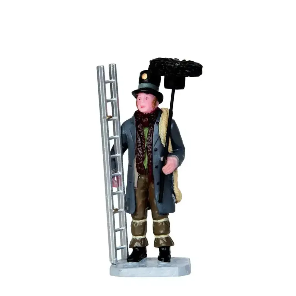Lemax chimney sweep kerstdorp figuur type 2 Caddington Village 2013