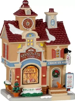Lemax chocolate time verlicht kersthuisje Caddington Village 2021