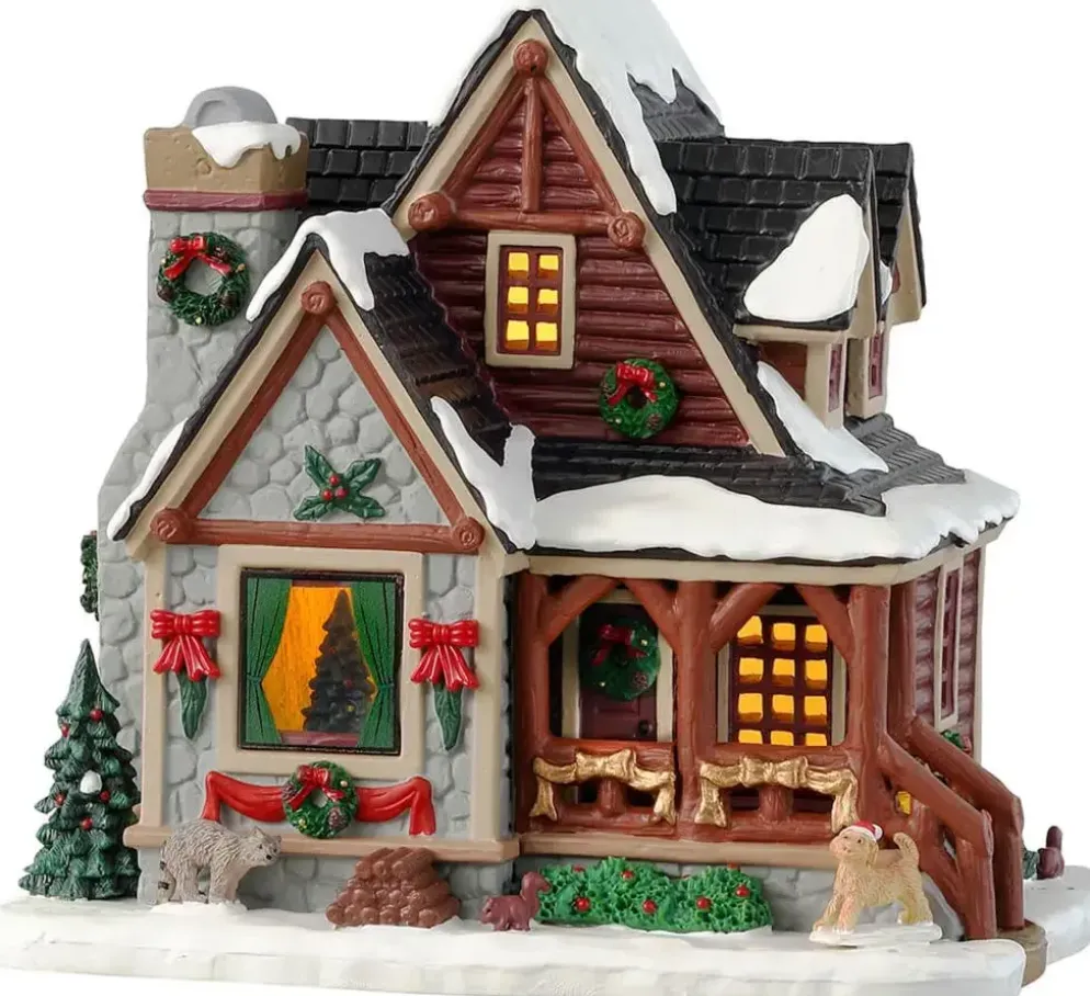 Lemax christmas cabin verlicht kersthuisje Vail Village 2023