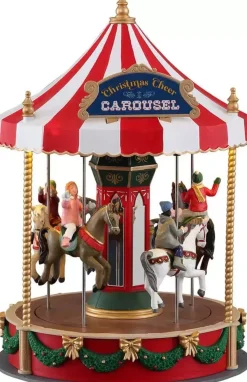 Lemax christmas cheer carousel bewegende draaimolen Caddington Village 2021