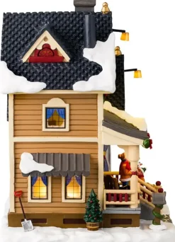Lemax christmas eve at grandma's verlicht kersthuisje Caddington Village 2024