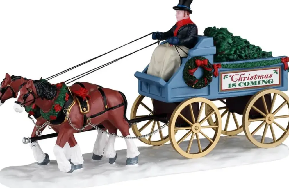 Lemax christmas is coming kerstdorp tafereel Caddington Village 2026