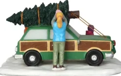 Lemax christmas tree transport kerstdorp tafereel Jukebox Junction 2014