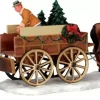 Lemax christmas tree wagon s/2 kerstdorp tafereel Caddington Village 2004