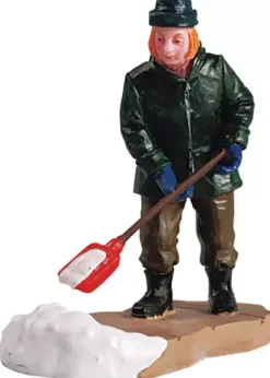 Lemax clearing a path kerstdorp figuur type 1 Plymouth Corners 2005