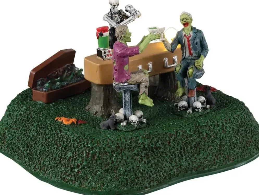 Lemax coffin bar bewegend tafereel Spooky Town 2023