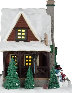 Lemax cozy forest cabin verlicht kersthuisje Vail Village 2026