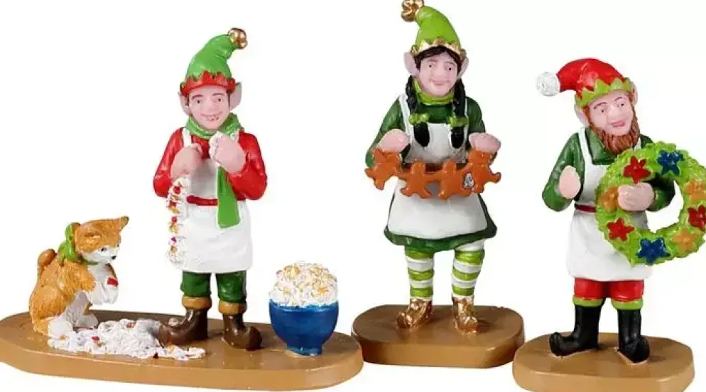 Lemax crafty elves s/3 kerstdorp figuur type 5 Santa's Wonderland 2022