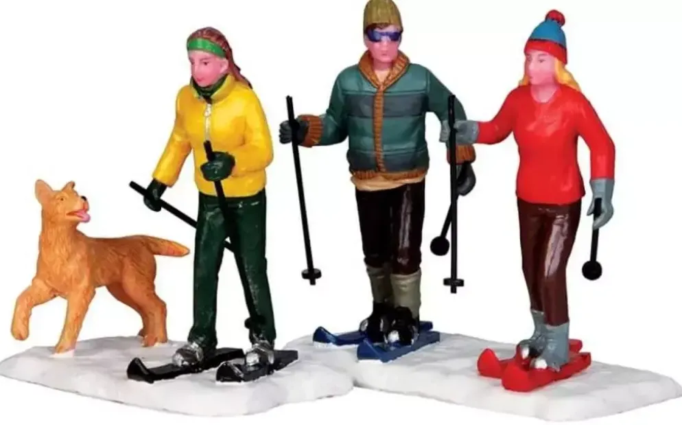 Lemax cross-country friends s/2 kerstdorp figuur type 4 Vail Village 2013