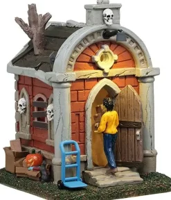 Lemax crypt move in verlicht tafereel Spooky Town 2025