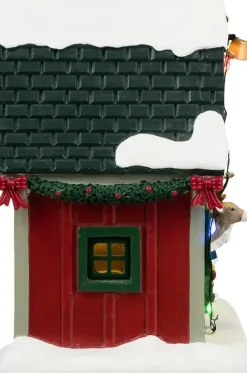 Lemax dasher's den verlicht kerstdorp tafereel Santa's Wonderland 2024