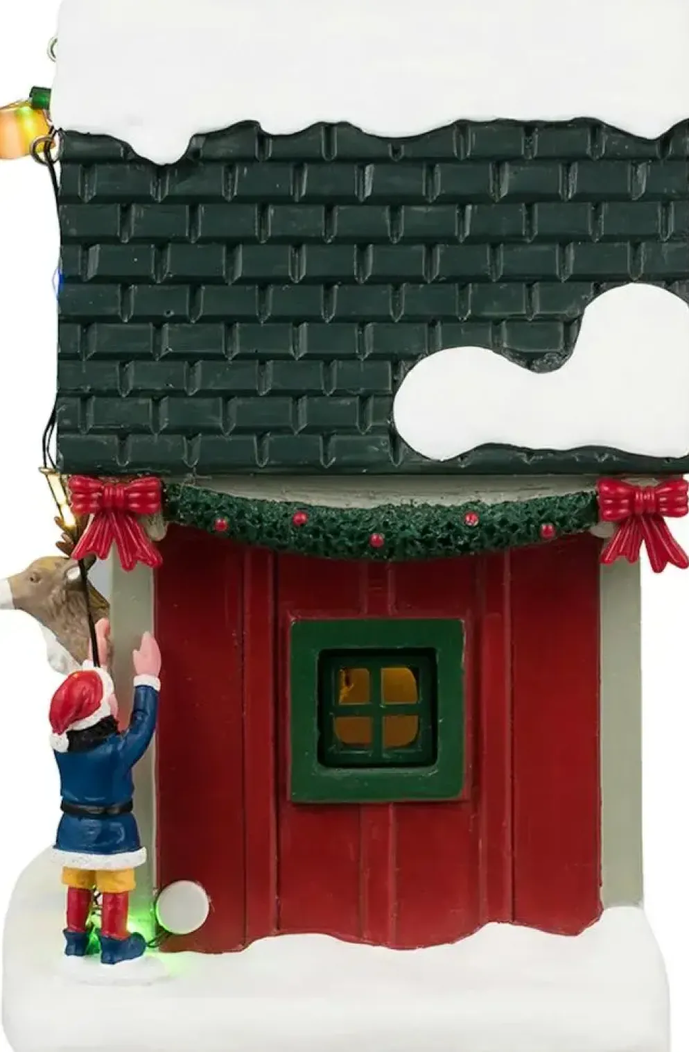 Lemax dasher's den verlicht kerstdorp tafereel Santa's Wonderland 2024
