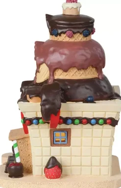 Lemax delightful dip chocolate shop verlicht kersthuisje Sugar 'N' Spice 2018