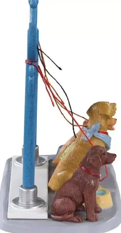 Lemax dog parking kerstdorp tafereel Caddington Village 2021