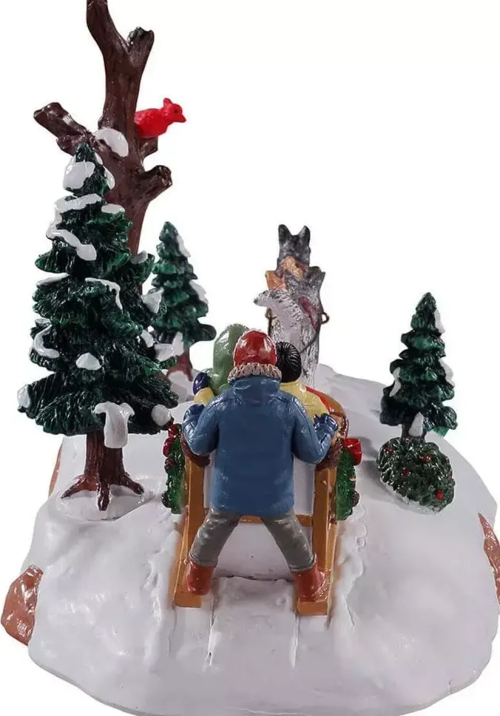 Lemax dog sledding afternoon kerstdorp tafereel Vail Village 2021