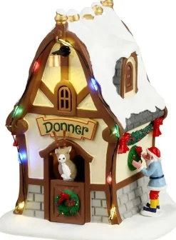 Lemax donner's den verlicht kerstdorp tafereel Santa's Wonderland 2024