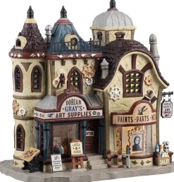 Lemax dorian gray's art supplies verlicht huisje Spooky Town 2025