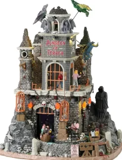 Lemax dungeon of terror bewegend huisje Spooky Town 2024