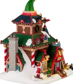 Lemax elwood's elf lodge verlicht kersthuisje Santa's Wonderland 2025