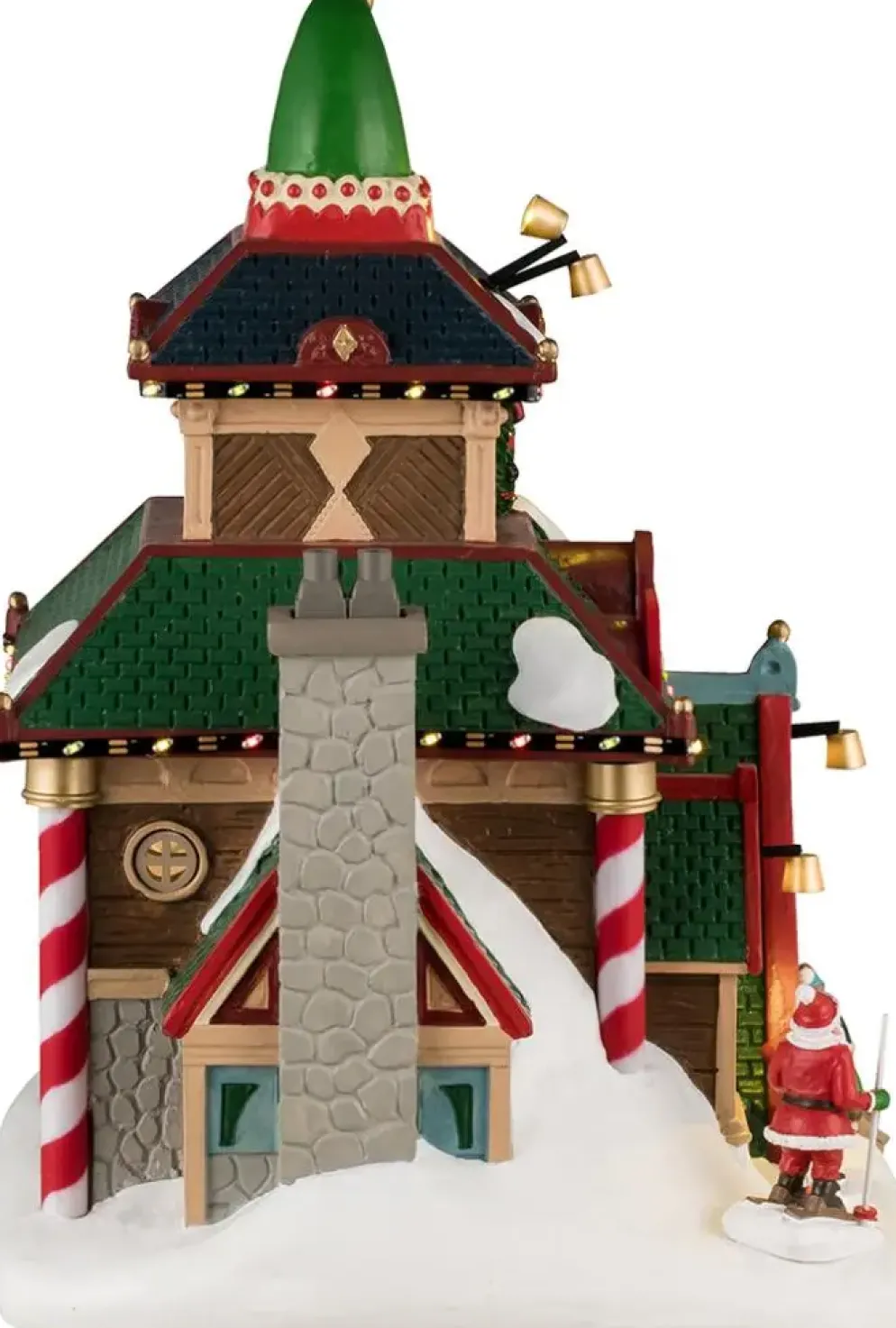 Lemax elwood's elf lodge verlicht kersthuisje Santa's Wonderland 2025