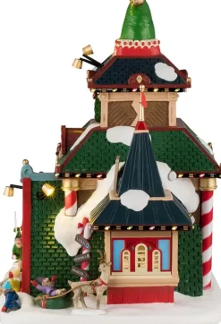 Lemax elwood's elf lodge verlicht kersthuisje Santa's Wonderland 2025