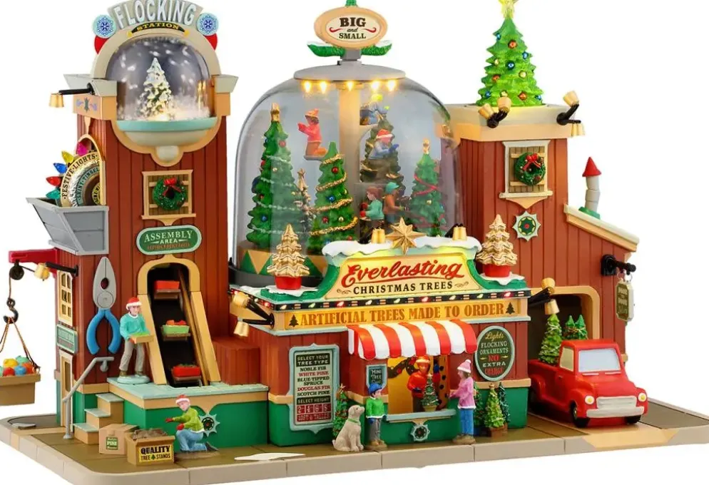 Lemax everlasting christmas trees bewegend kersthuisje Caddington Village 2026