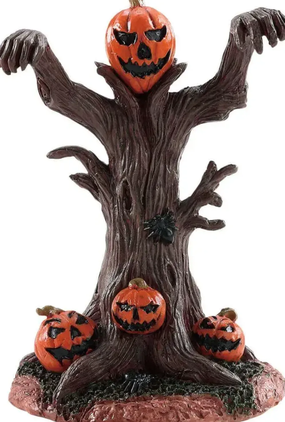 Lemax evil pumpkin tree tafereel Spooky Town 2018