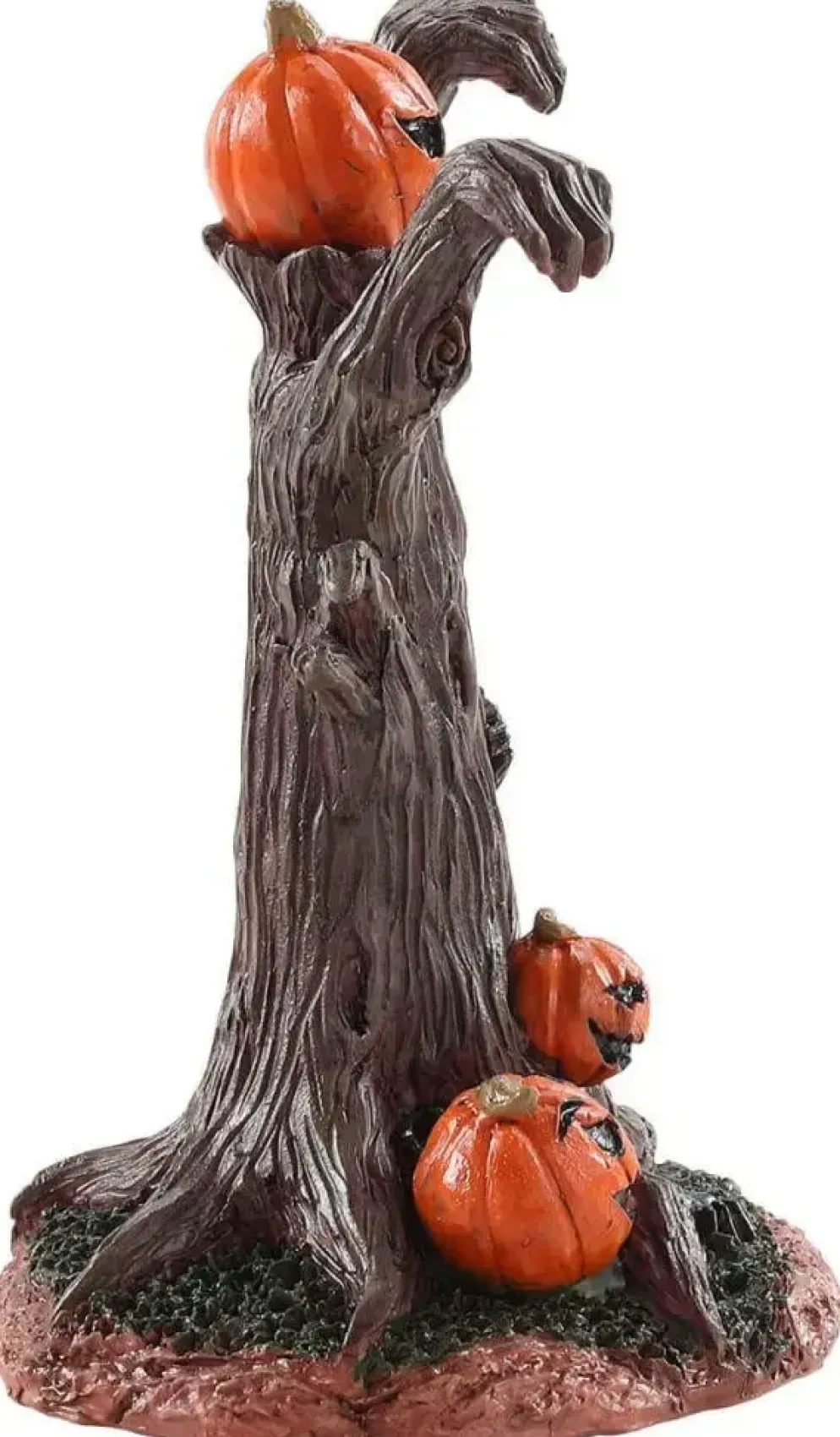 Lemax evil pumpkin tree tafereel Spooky Town 2018