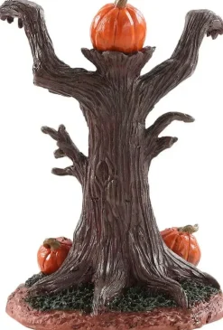 Lemax evil pumpkin tree tafereel Spooky Town 2018