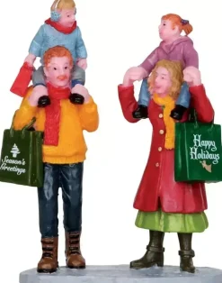Lemax family christmas shopping kerstdorp figuur type 3 Vail Village 2012