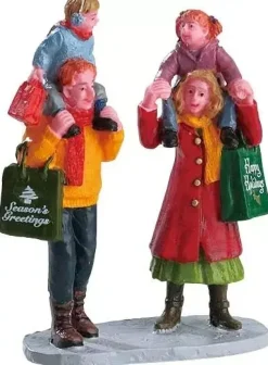 Lemax family christmas shopping kerstdorp figuur type 3 Vail Village 2012