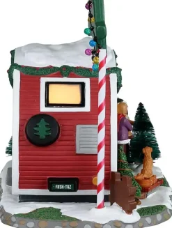 Lemax farm fresh christmas trees verlicht kersthuisje Vail Village 2023