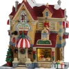 Lemax father christmas gift shop verlicht kersthuisje Caddington Village 2026