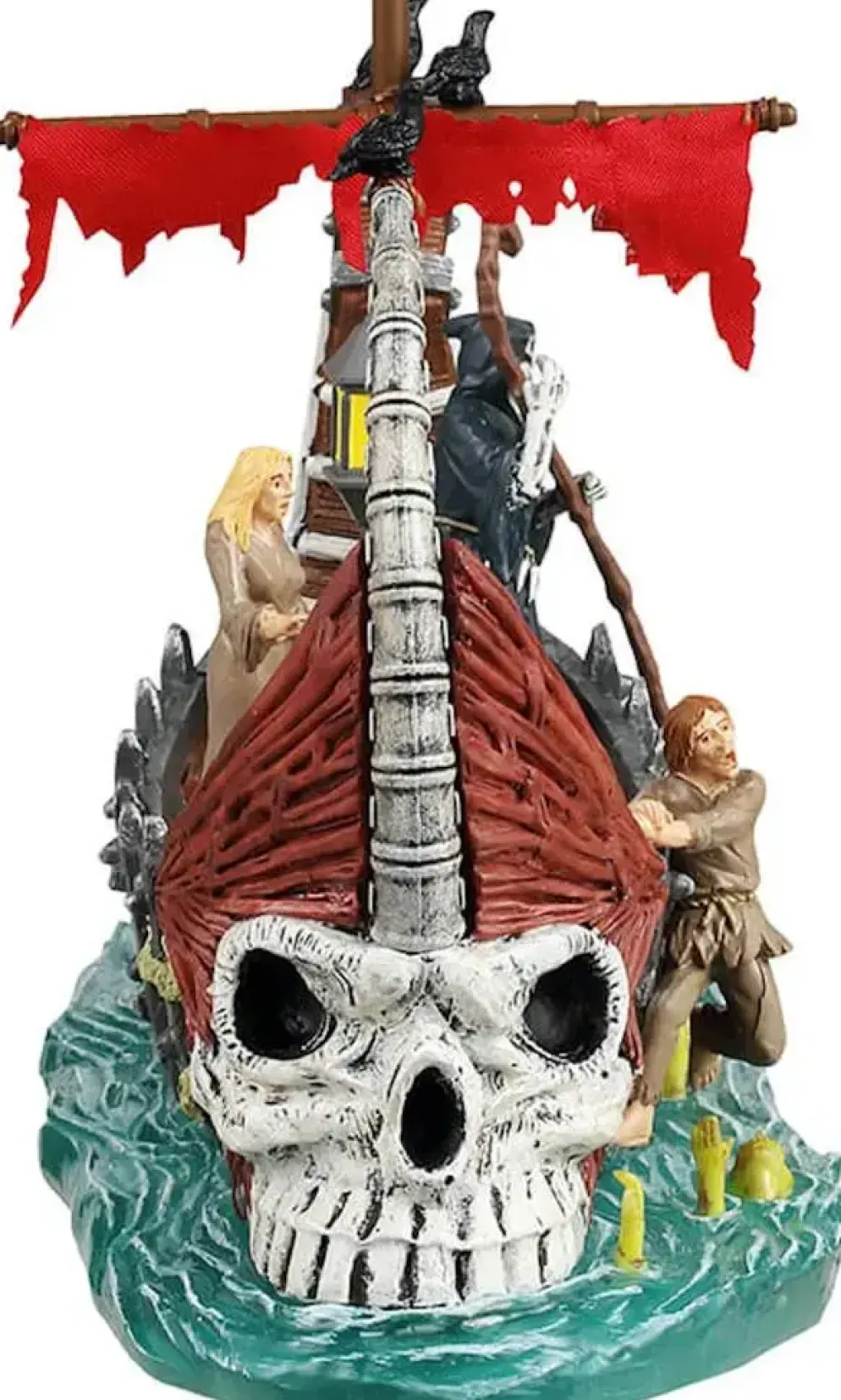 Lemax ferry on river styx tafereel Spooky Town 2024
