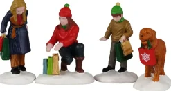 Lemax festive holiday shoppers kerstdorp figuur type 4 Vail Village 2026