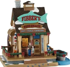 Lemax fibber's fish shack verlicht kersthuisje Vail Village 2025