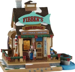 Lemax fibber's fish shack verlicht kersthuisje Vail Village 2025
