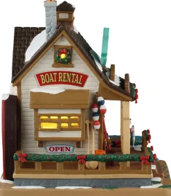 Lemax fibber's fish shack verlicht kersthuisje Vail Village 2025