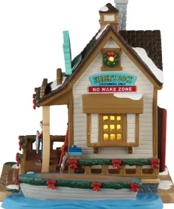 Lemax fibber's fish shack verlicht kersthuisje Vail Village 2025