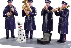 Lemax firehouse band kerstdorp tafereel Caddington Village 2019