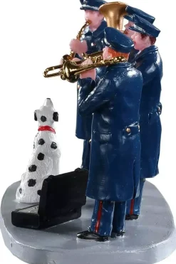 Lemax firehouse band kerstdorp tafereel Caddington Village 2019