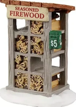 Lemax firewood for sale kerstdorp accessoire Harvest Crossing 2022