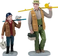Lemax fishin' time s/2 kerstdorp figuur type 2 Vail Village 2024