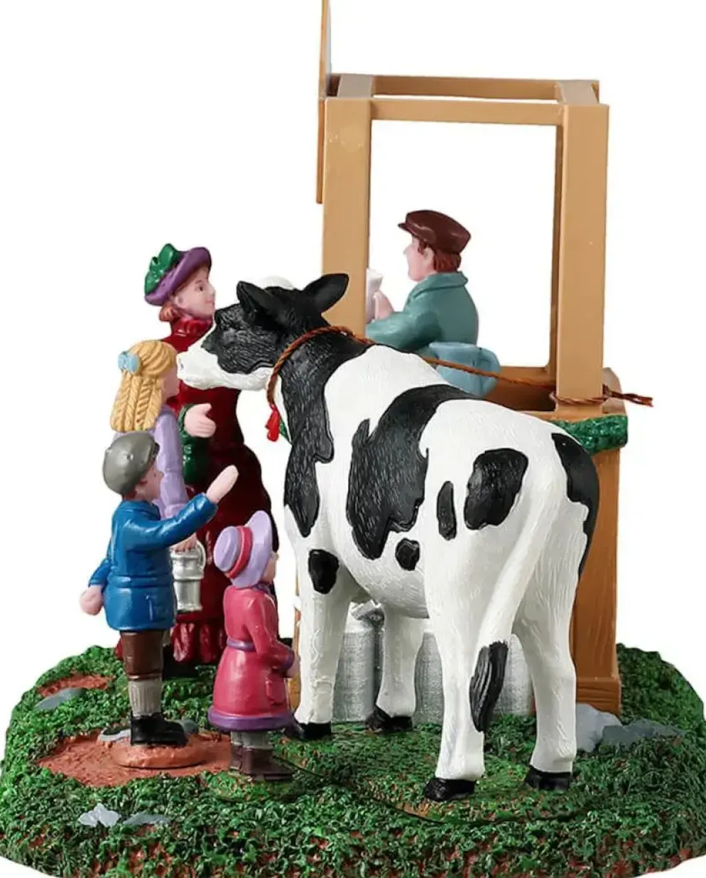 Lemax fresh milk stall kerstdorp tafereel Caddington Village 2024
