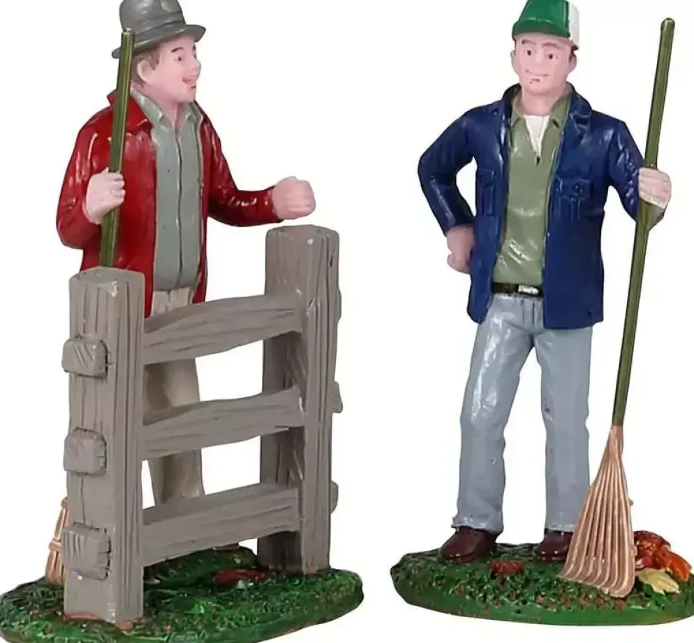 Lemax friendly neighbors, s/2 kerstdorp figuur type 3 Harvest Crossing 2021