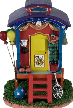 Lemax friendly the clown caravan kerstdorp tafereel Carnival 2024