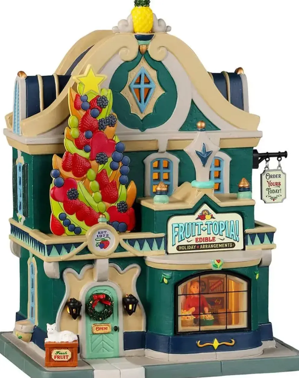 Lemax fruit-topia! verlicht kersthuisje Caddington Village 2023