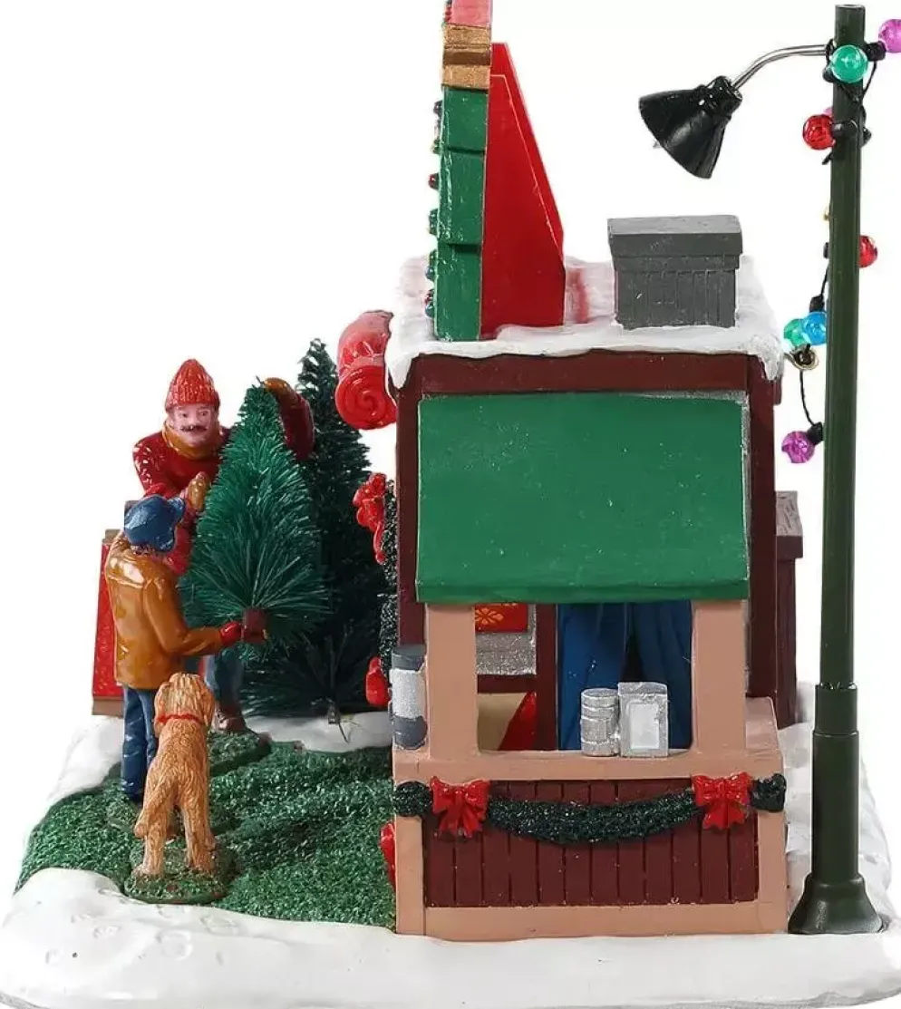 Lemax garland grove tree lot kerstdorp tafereel 2018